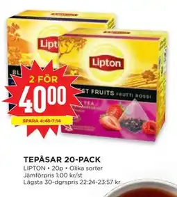Willys TEPÅSAR 20-PACK erbjuda