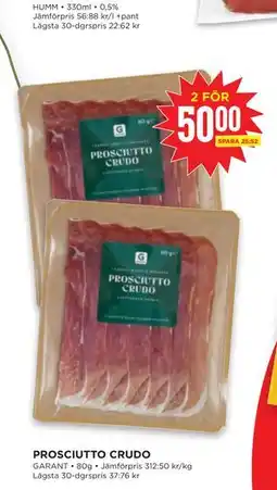 Willys PROSCIUTTO CRUDO erbjuda