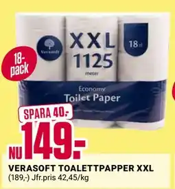 ÖoB VERASOFT TOALETTPAPPER XXL erbjuda