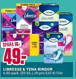 ÖoB LIBRESSE & TENA BINDOR erbjuda