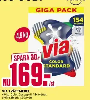 ÖoB VIA TVÄTTMEDEL erbjuda