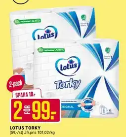 ÖoB LOTUS TORKY erbjuda