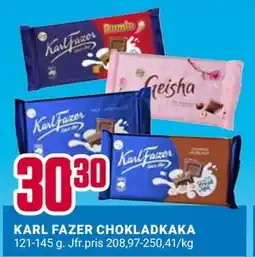 ÖoB KARL FAZER CHOKLADKAKA erbjuda