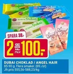ÖoB DUBAI CHOKLAD / ANGEL HAIR erbjuda