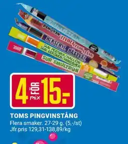 ÖoB TOMS PINGVINSTÅNG erbjuda
