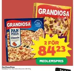 Coop Daglivs Pan Pizza/Pizza, Medlemspris erbjuda