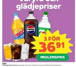 Coop Daglivs Läsk, Medlemspris erbjuda