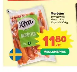 Coop Daglivs Morötter, Medlemspris erbjuda