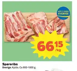 Coop Daglivs Spareribs erbjuda