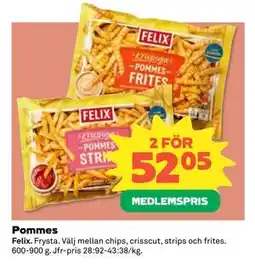 Coop Daglivs Pommes, Medlemspris erbjuda