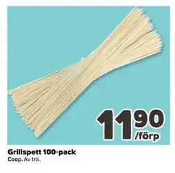 Coop Daglivs Grillspett 100-pack erbjuda