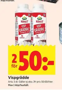 ICA Kvantum Vispgrädde erbjuda