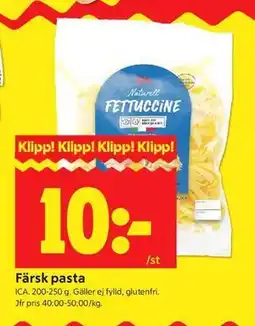 ICA Kvantum Färsk pasta erbjuda