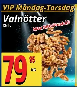 Supergrossen Valnötter, Medlemspris erbjuda