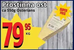 Supergrossen Prostinna ost erbjuda