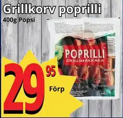 Supergrossen Grillkorv poprilli erbjuda