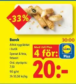 Lidl Burek erbjuda