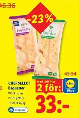 Lidl Chef Select Baguetter erbjuda