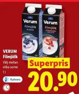 Lidl VERUM filmjölk erbjuda