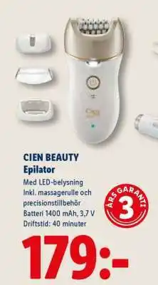 Lidl CIEN BEAUTY Epilator erbjuda