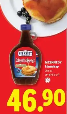 Lidl Mcennedy Lönnsirap erbjuda