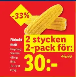 Lidl Förkokt majs erbjuda