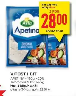 Willys VITOST I BIT erbjuda