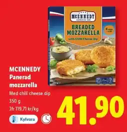 Lidl MCENNEDY Panerad mozzarella erbjuda