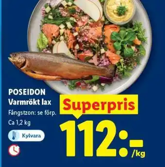 Poseidon Varmrökt lax