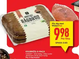 Willys Rågbröd 6-pack erbjuda