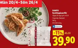Lidl Danpo Kycklinginnerfilé erbjuda