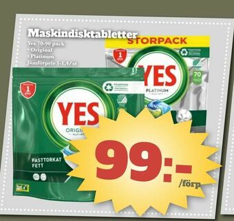 Bonum Matmarknad Maskindisktabletter erbjuda