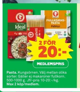 Coop Pasta erbjuda