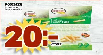 Din Mat Pommes erbjuda