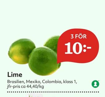 Hemköp Lime erbjuda