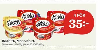 Hemköp Risifrutti, Mannafrutti erbjuda