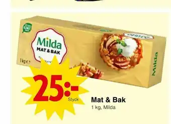 Matöppet Mat & Bak erbjuda