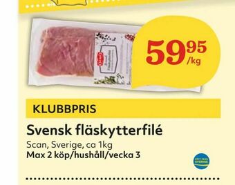 Hemköp Svensk fläskytterfilé erbjuda