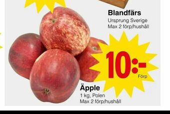 Matöppet Äpple erbjuda