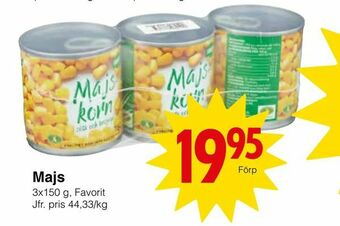 Matöppet Majs erbjuda