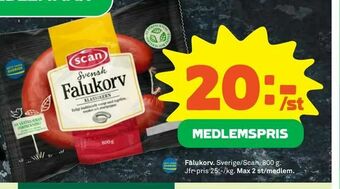 Coop Extra Falukorv erbjuda