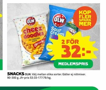Coop Extra Snacks erbjuda