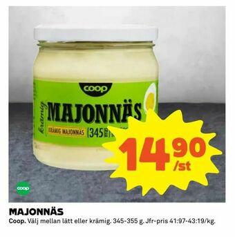 Coop Extra Majonnäs erbjuda
