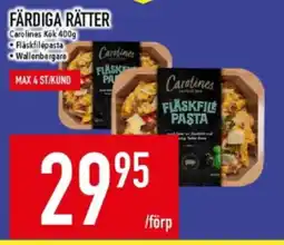 Matdax Carolines Kök Färdiga rätter erbjuda