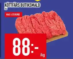 Matdax Köttfärs butiksmald erbjuda