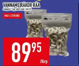Matdax Vannameiräkor råa erbjuda