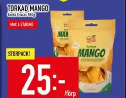 Matdax Torkad mango erbjuda