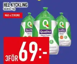 Matdax Qualiko Hel kyckling erbjuda