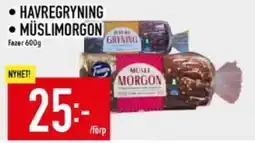 Matdax Fazer Havregryning • müslimorgon erbjuda