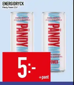 Matdax Pändy Power Energidryck erbjuda